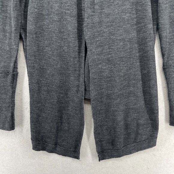 WE THE FREE PEOPLE Sweater XS Turtleneck Slit Back Long Sleeve Cotton Rayon Gray - Picture 10 of 15